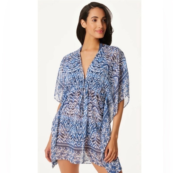 Jessica Simpson MOOD MULTI Surfers' Paradise Swim Cover Up, US Small - Picture 1 of 9
